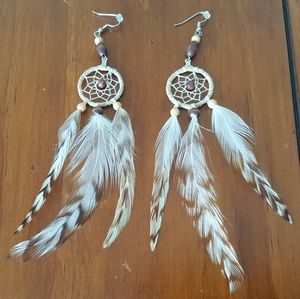 Handmade dreamcatcher earrings